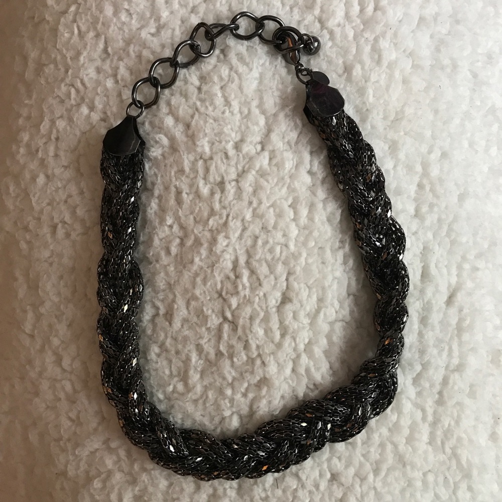 Express Black/silver chunky necklace